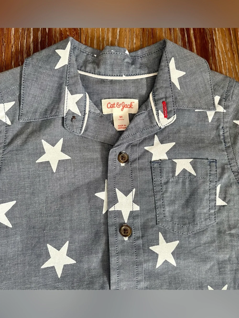NWOT Cat & Jack Americana Short & Button Down Shirt Set Size 2T